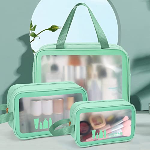 Maange Toiletry Bag For Women Men, Translucent Waterproof Makeup Cosmetic Bag Travel Organizer For Accessories, Toiletries #TOP6