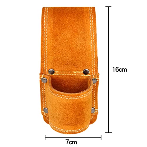 Étui de poche fait main en cuir pour marteau et clé de menuiserie - 5