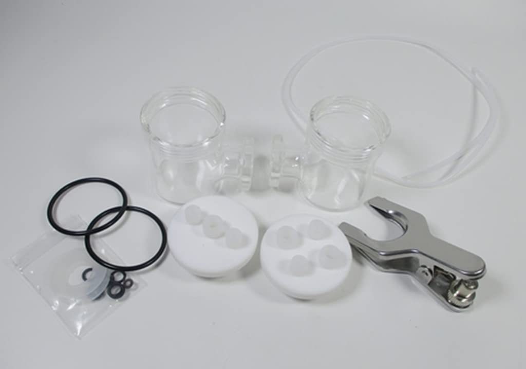 H Type electrolytic Cell, H Type ion Exchange Membrane Electrolysis Cell 50ml 100m 200ml Unsealed H-Groove (Monomer 100ml)