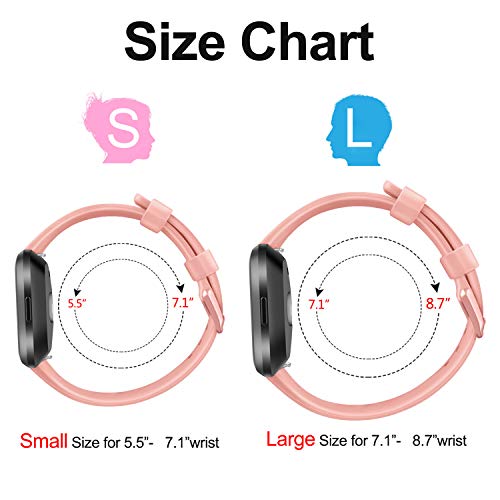 Image of AK Sports Bands Compatible for Fitbit Versa /Versa 2 /Versa SE, Soft Multi-Colors Wristbands for Fitbit Versa Lite Smart Watch Women Men