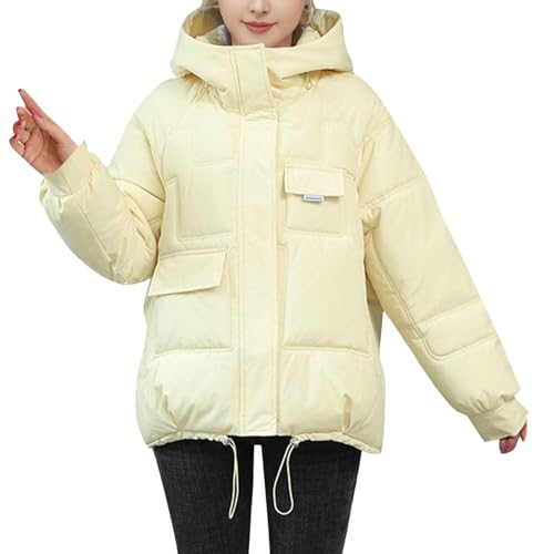 Manteau d'hiver femme doudoune à capuche veste de transition matelassée chaude