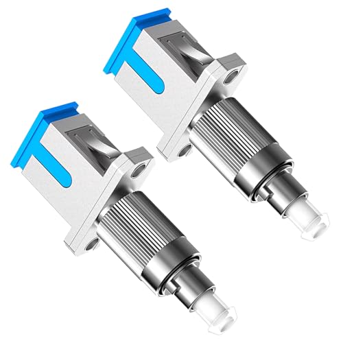 Adaptador FC a SC monomodo con acoplamiento óptico híbrido FC/UPC para medidor de red, pack de 2