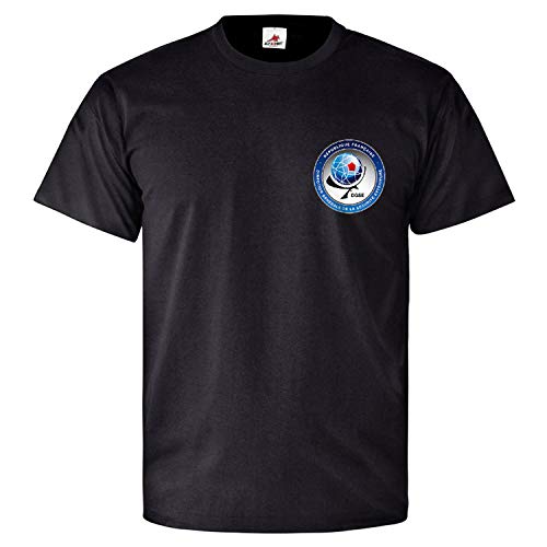 T-shirt avec blason DGSE homme tee-shirt noir imprimé services secrets français