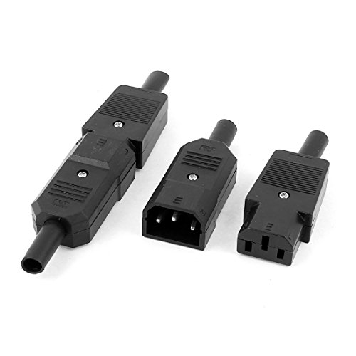Aexit 4pcs Adaptadores de Conector Eléctrico Power miniatura 1