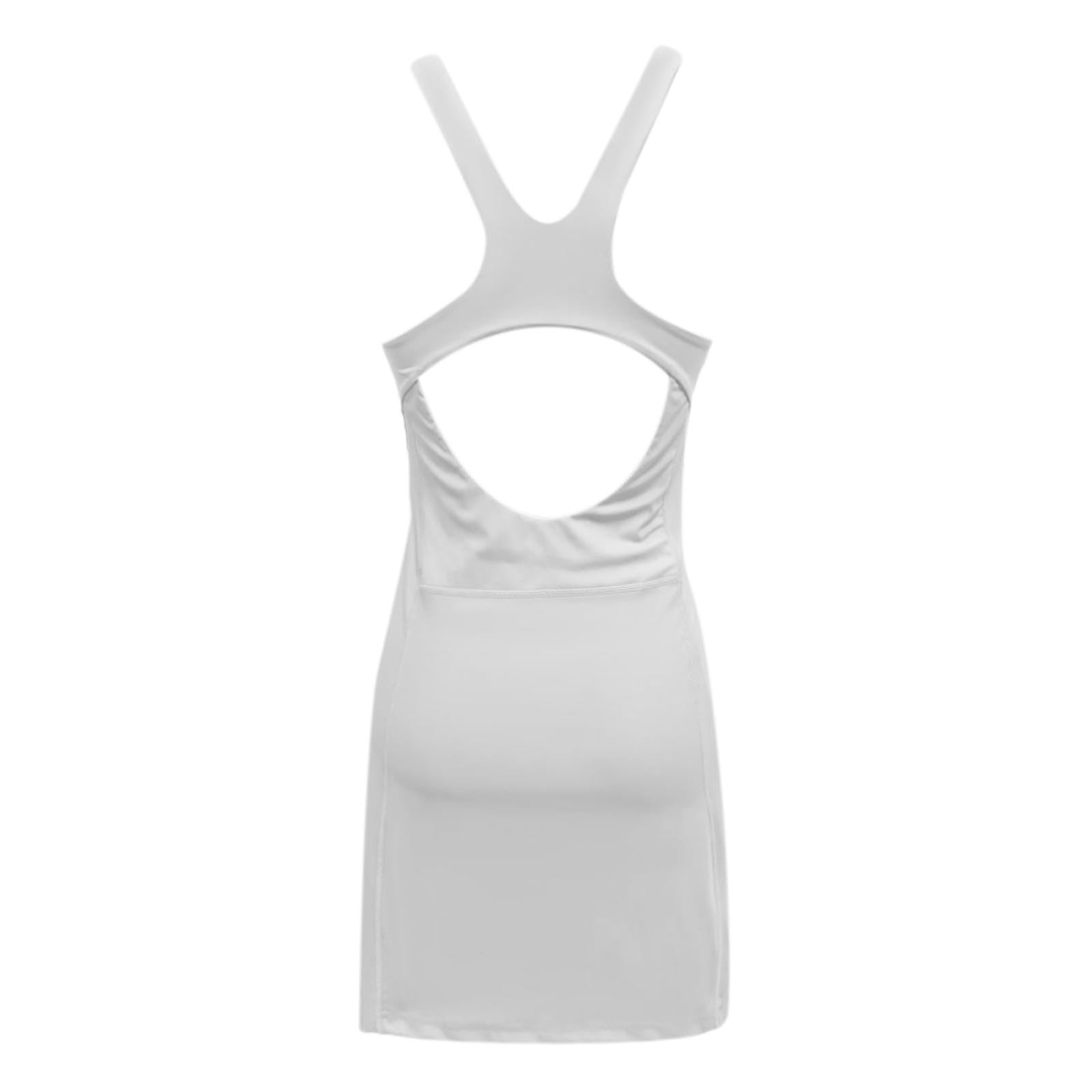 Generisch 2026 Vestido casual de mujer para actividades deportivas Yoga con diseño sin mangas con realce lateral en la cintura