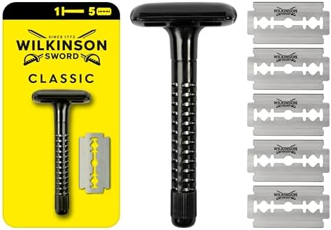 Wilkinson Sword Classic Men's Razor with 5 Razor Blades