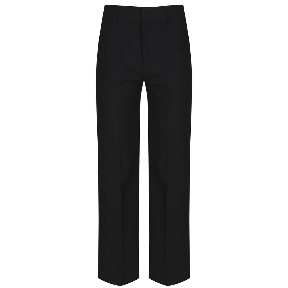 Trutex Boys Black School Trousers – Slim Fit Elasticated Waist, Stain Resistant Junior Boys Uniform Trousers – Age 13