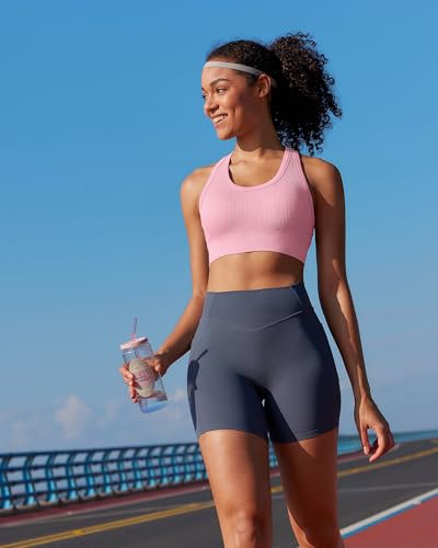 Image of RUNNING GIRL Sports Bra for Women High Support, Criss-Cross Back Padded Strappy Sports Bras Yoga Bra with Removable Cups