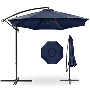 hanging umbrella with base