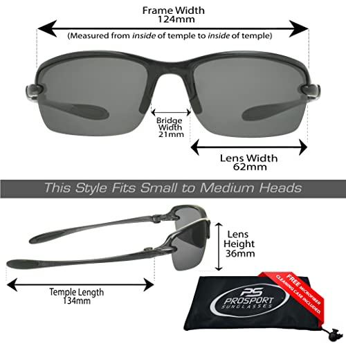 Image of proSPORT Polarized Sunglass Men Women Smoke|Brown|Sport Fishing Cycling Golf Running Baseball Tennis Driving