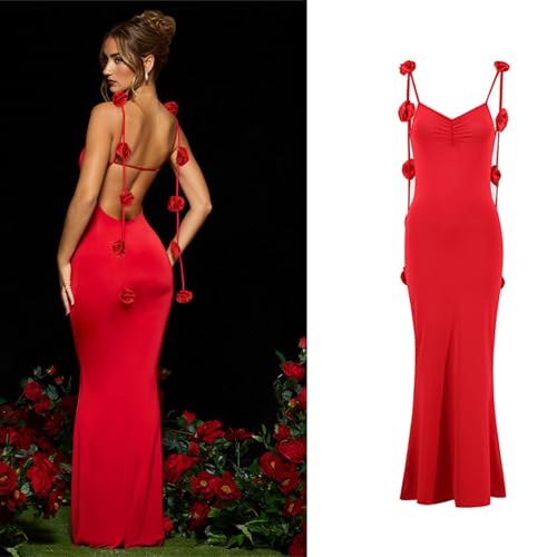 Robe longue moulante d'exception avec découpe dos originale - 2