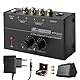 Sporgo Phono Vorverstärker Plattenspieler:Vorverstärker für Plattenspieler mit MM Abtast Systemen, RCA Input & Output, Phono Preamp für Plattenspieler mit Pegel, Verstärker Stereo mit DC 12V Netzteil