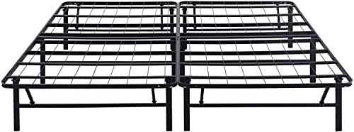 Primasleep 14 Inch Dura Metal Comfort Base, Platform Bed Frame,Steel Slat Support, Full, Black #TOP3