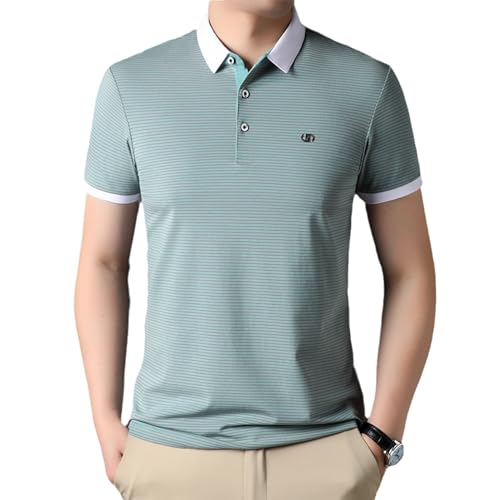 Polo vert de qualité supérieure pour hommes, l'essence du style décontracté