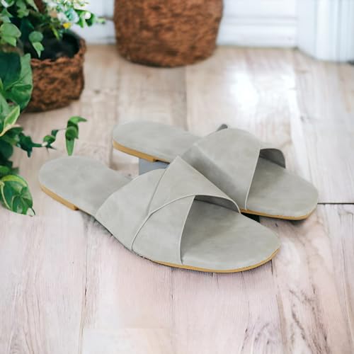 Image of DFR Women Casual Cushioned Flat Slippers Woman