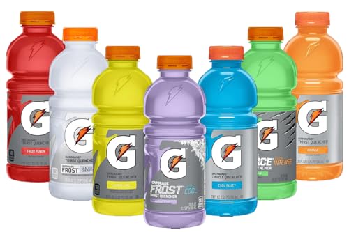 Gatorade Sports Drinks Variety Pack - Electrolyte Beverage, 591ml Each, Pack of 7 Random Mixed - Hydration for Athletes