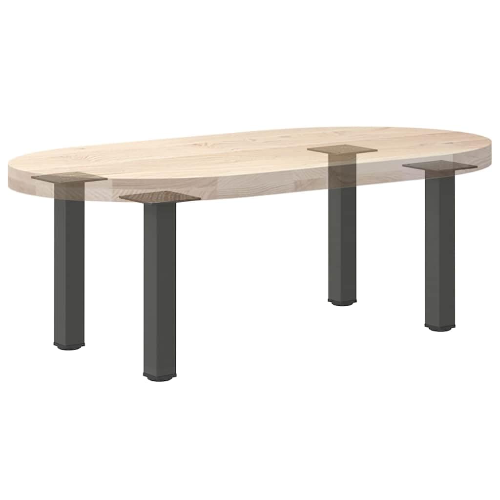 Gambe per Tavolino 4 Pz Antracite 30-32 cm Acciaio