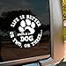 Life Is Better With A Dog Car Decal, Funny Dog Paws, Dog Lover, Cute Animal, Pet Meme Decals, Vinyl Waterproof 8 inch Bumper Sticker for Trucks Window, Car Accessories Decorations Gifts for Friend Mom
