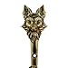 Fox Handmade Brass Wall Hook – Unique Decorative Wall Mount Hook for Coats, Towels, Hats, and Bags – Rustic Animal-Themed Home Décor Accent