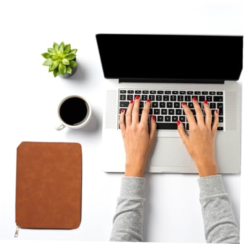 Bloc-notes A5 en cuir marron de qualité supérieure pour professionnels - 6