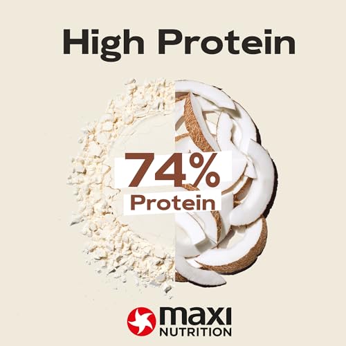 MaxiNutrition 100% Whey Premium-Proteinpulver Kokosnuss 420g, ohne künstliche Aromen, Eiweißpulver aus 100% Molke, ergibt 14 Protein-Shakes à 23g Eiweiß, low carb, inkl. Vitamin B6