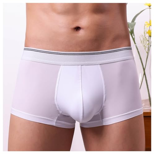 Mens Underwear Microfiber Performance Boxer Briefs for Men Mid-waist Skin-friendly Breathable Lightweight Panty2