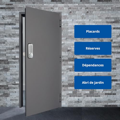 Verrou à code mécanique HCODE HERACLES applique pêne dormant réversible HCODE-A - 6