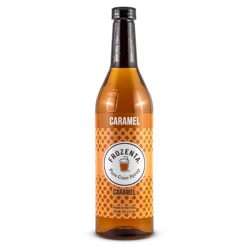 Image of Frozenta Caramel Flavored Syrup | For Coffee, Italian Sodas, Beverages, Desserts, Ice Cream, Cocktails & Mocktails, 100% Cane Sugar, Gluten Free, Soy Free