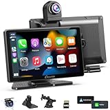 Carpuride W703 Wireless CarPlay for Apple CarPlay & Android Auto, 7