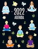  Meditación y Yoga Agenda 2022: Planificador Diaria  Ideal Para la Escuela, el Estudio y la Oficina  Enero a Diciembre 2022