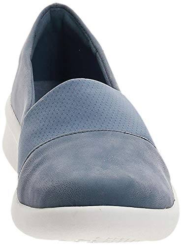 Image of Clarks Womens 26148541-blue Penny Loafer