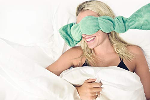 Nodpod Bead Filled Sleep Mask & Eye Pillow | Patented Light Blocking Designs for Sleeping, Travel & Relaxation | Machine Washable, BPA Free Gel Microbeads (Purple)