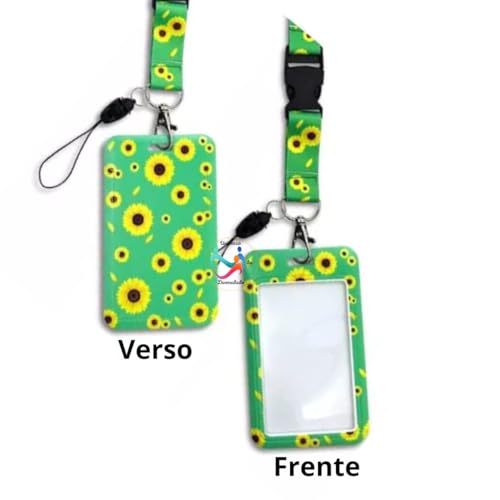 Cordão de Identificação Dificiência Oculta e Crachá (Preenchimento Manual) Girassol - Doença Oculta