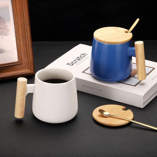 Taza de Cerámica HARFINGTON 12.85 Oz con Tapa y Cuchara miniatura 5