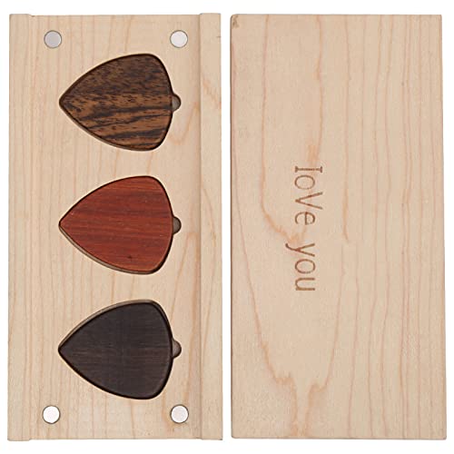 Porte-médiator de guitare avec 3 pièces de médiators en bois Boîte-cadeau Accessoires d’instruments de musique - Les Beatles, Paul McCartney, John Lennon, RIngo Starr, George Harrison Porte-médiator de guitare avec 3 pièces de médiators en bois Boîte-cadeau Accessoires d'instruments de musique – Image 3