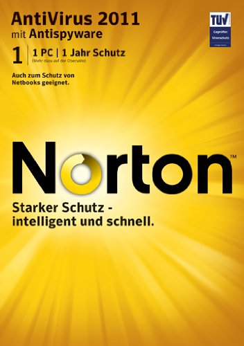 Norton Antivirus 2011 - 1 PC: Starker Schutz - intelligent und schnell. Auch zum Schutz von Netbooks geeignet. 1 PC. 1 Jahr Schutz Cover