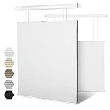 BERISSA No Drill No Tools Cellular Shades Top Down Bottom Up Honeycomb Blinds Blackout Light Filtering Cordless Window Blinds for Home Office Easy to Install,Custom Color,Custom Size