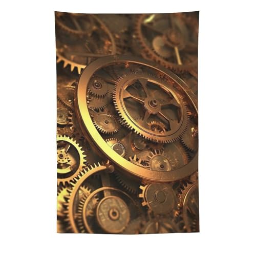 Tapisserie steampunk 152x228cm pour cacher imperfections mur chambre