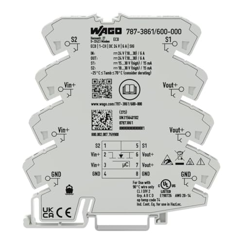 Image of Electronic circuit breaker; 1-channel; 24 VDC input voltage; 6 A; Signal contact