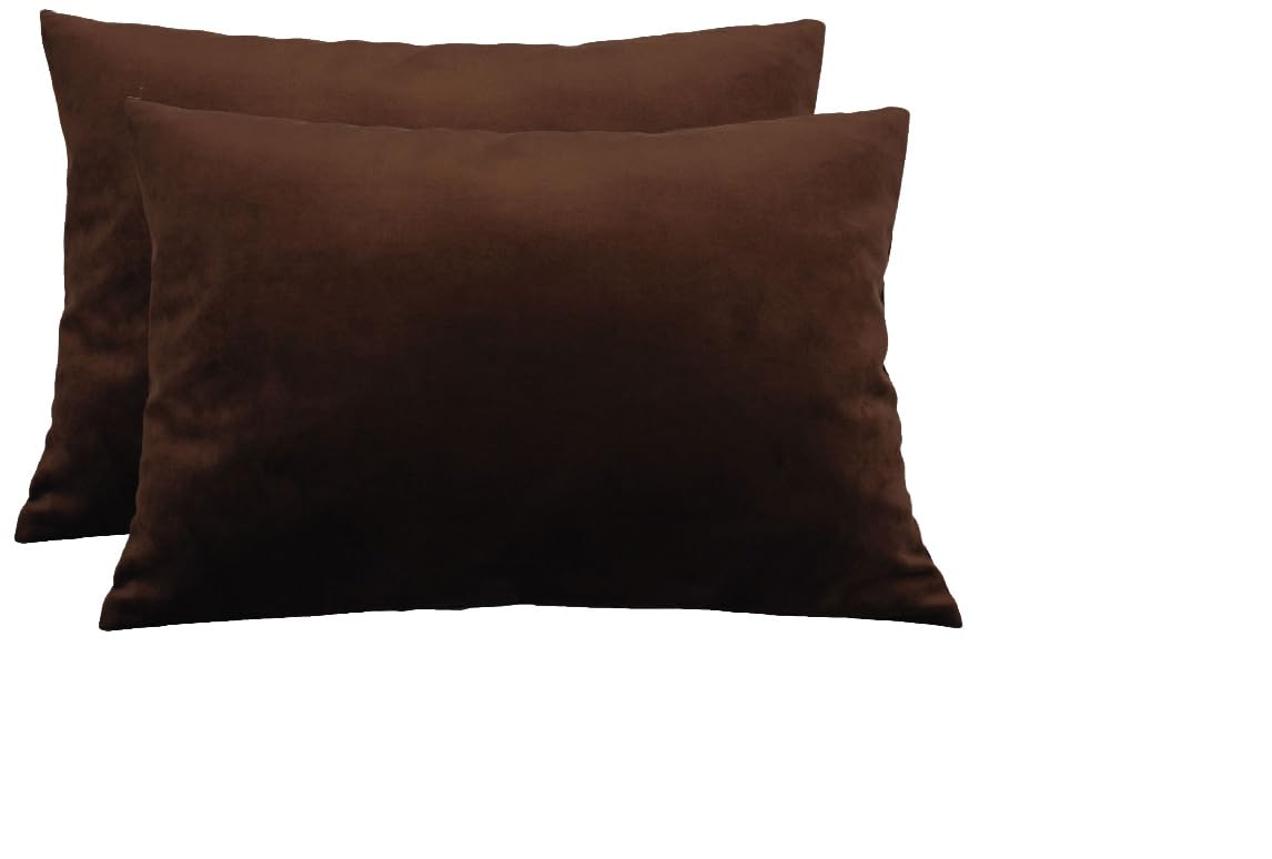 TangDepot 2-Pack Super Soft Velvet Pillow Covers, 20x20 Grass Green — view 10