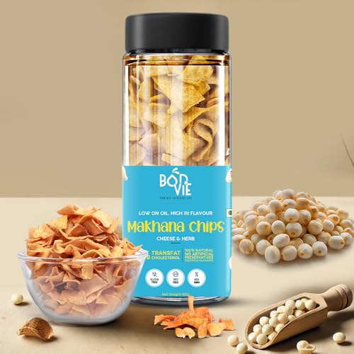 Bonvie Mix Chips Variety – Healthy Vegan Snacks (Makhana, Spinach, Beetroot, Carrot, Ragi, Quinoa) – Gluten-Free, Low-Calorie, 125g Each Pack (Pack of 6)