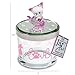 Glass Baron Trinket Jar, All You Need is Love & a Cat – Charming Decorative Candy & Trinket Jar with Lid, Airbrush Colored Glass & Austrian Crystal Accents, 4.25 inches Tall x 3 inches Across
