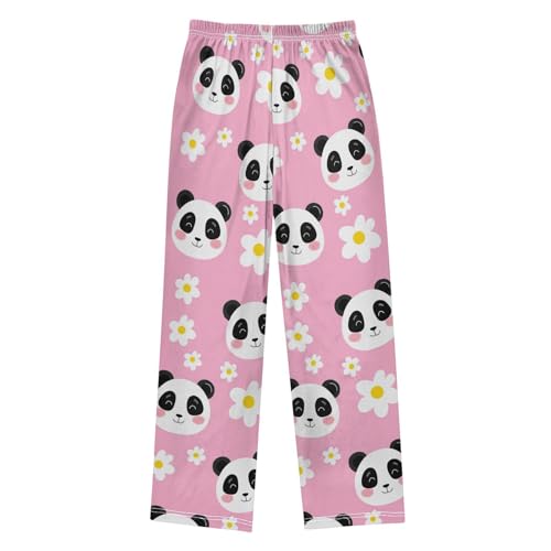 J JOYSAY Cute Panda Flower Pajamas Pants Soft Long Pajama Bottoms Lounge Sleep Pants Size S-XL2