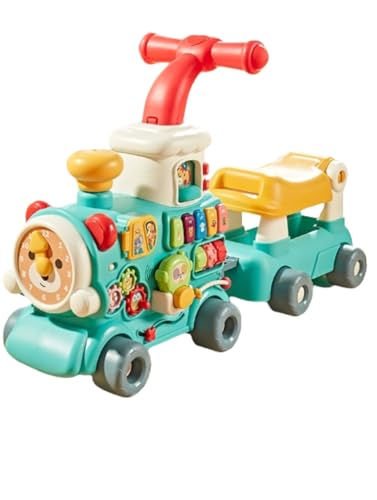 Apaeoflベビーウォーカー 手押し車 幼児ウォーカー 多機能 ベビー歩行器 ベビー転倒止め 歩行補助 歩行練習 歩行学習 トレーニング サポート ども 幼児 おもちゃ 知育玩具 生産お祝い ベビープレゼント (5in1,グリーン)