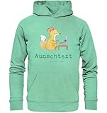 Mr. & Mrs. Panda Personalisierter Hoodie Autorin Herz Größe XS - Personalisierte Geschenke, Buchveröffentlichung, Buchladen, Öko Mit Wunschname, Bio Fleece Namensgravur, Herren Namen, Spruch, Eco