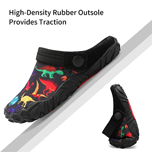 Kids Boys Girls Swimming Hiking Water Shoes Sandals Wide House Slippers Clogs Colorful Red Dinosaur 2 Big Kid #TOP5