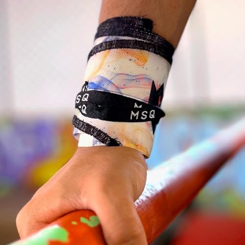 Image of Wrist Wraps for Calisthenics & Weightlifting - Heavy Duty Wrist Support & Stability (Galaxy Bloom)