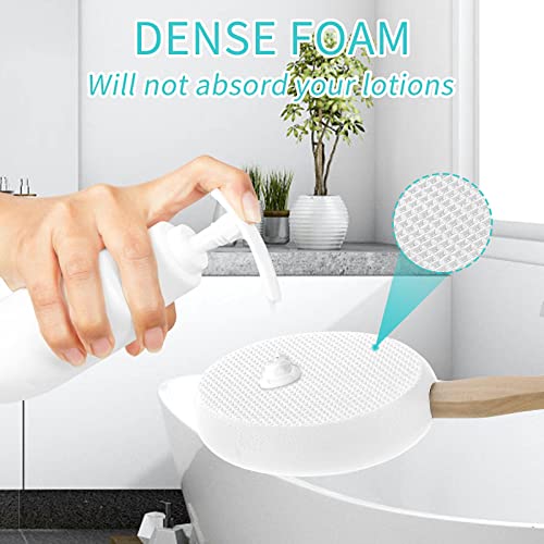 Lfj Body Lotion Applicator For Back,Sunscreen Applicator For Back, Long Handle Back Lotion Applicator With 4 Replaceable Pads For Women Men, Shower Body Wash, Skin Cream, Sunscreen And Aloe #TOP3