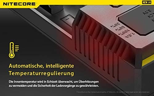 Nitecore New i4 Versione 2016 Caricabatteria per