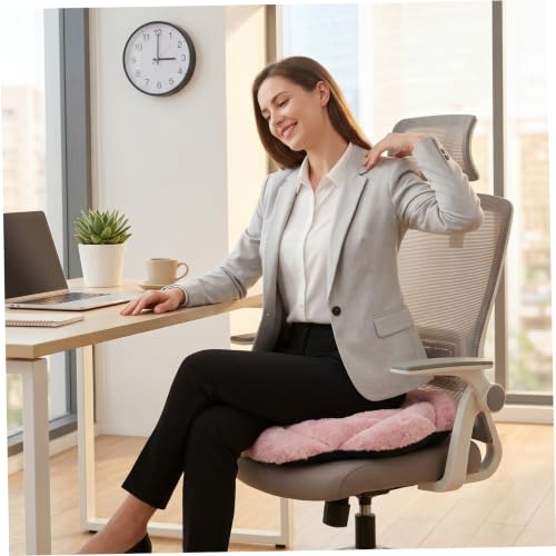 Coussin fleuri doux forme rose pour fauteuil de bureau et sol de salon - 6